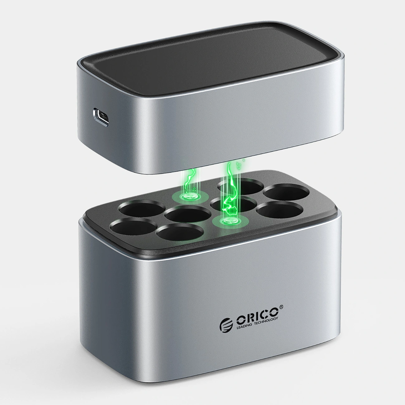 Orico EV8 Batterieladegerät, AA, Grau