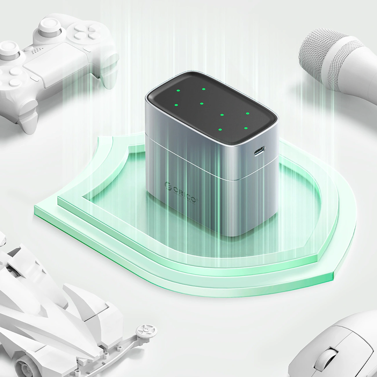 Orico EV8 Batterieladegerät, AA, Grau