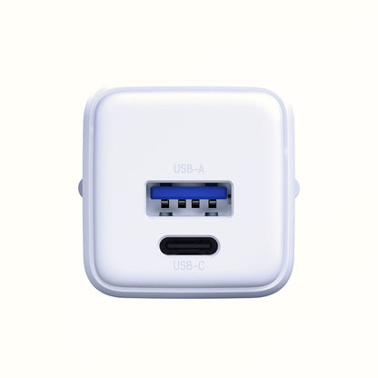 Netzladegerät 3MK Hyper, 20W, 3A, 1 x USB-A - 1 x USB-C, Weiß