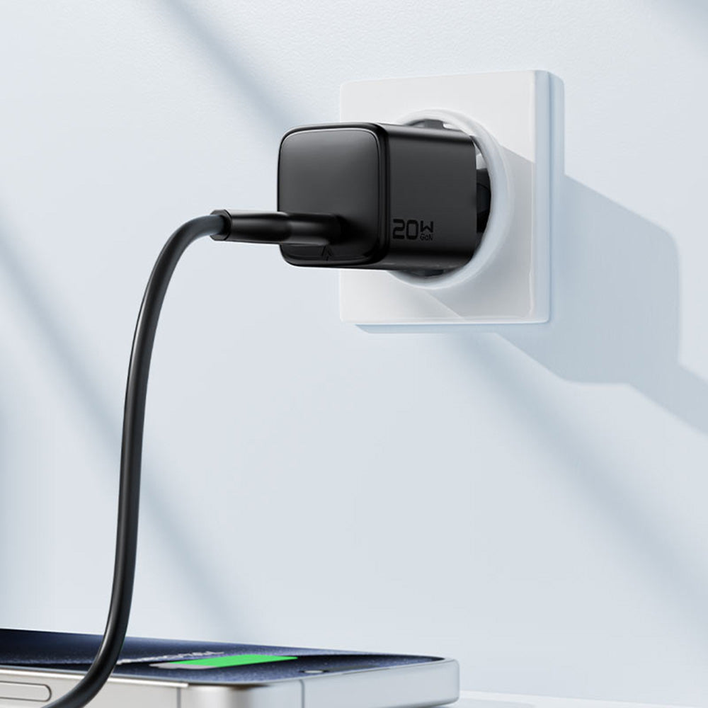 Netzladegerät Acefast A117, 20W, 3A, 1 x USB-C, Schwarz