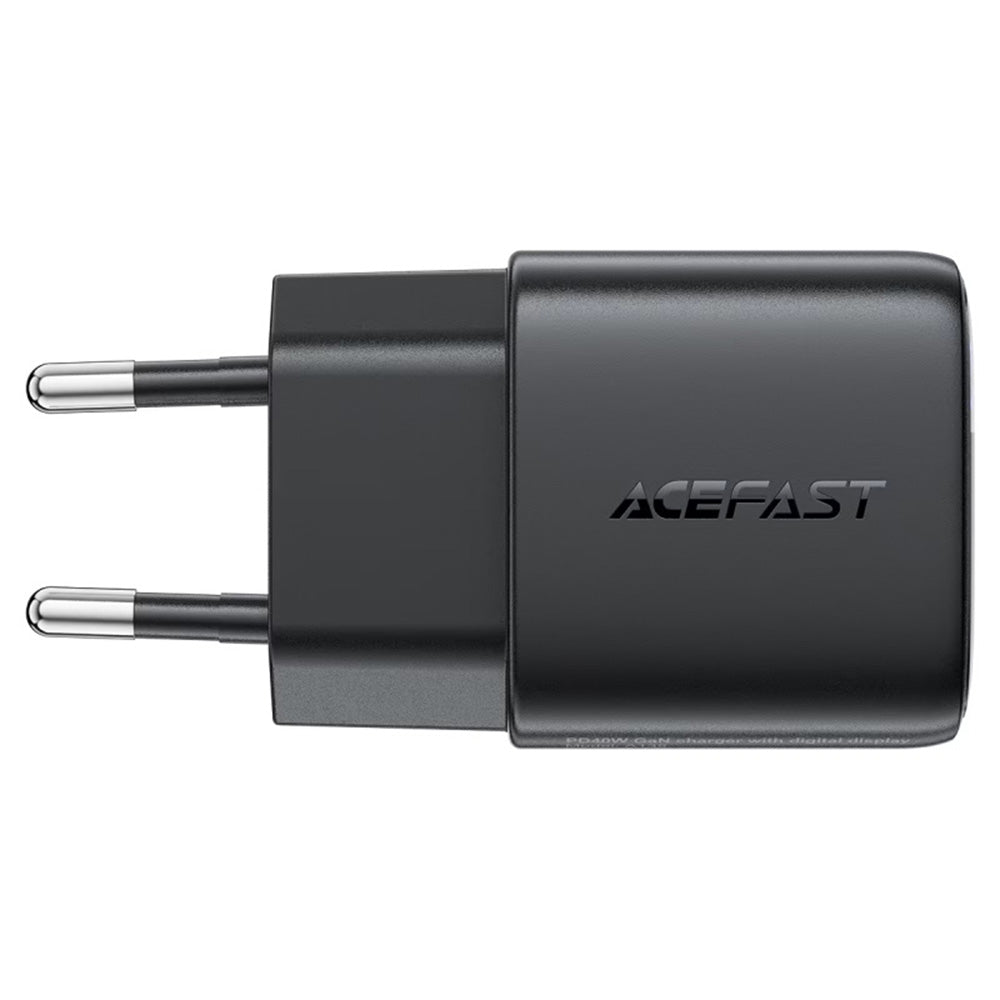 Acefast A135 Netzladegerät Display, 45W, 3A, 1 x USB-C, Schwarz