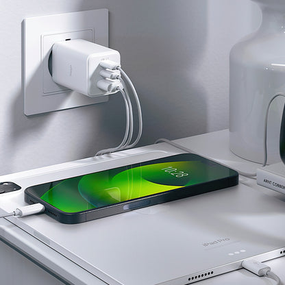 Netzladegerät Allity. ATC-01-65WACC Fast, 65W, 3.25A, 1 x USB-A - 2 x USB-C, Weiß