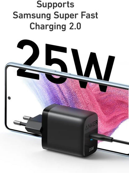 Anker 312 Ace Netzladegerät, 25W, 1 x USB-C, Schwarz A2642G11