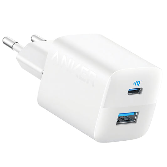 Anker 323 Netzwerk-Ladegerät, 33W, 3A, 1 x USB-A - 1 x USB-C, Weiß A2331G21 