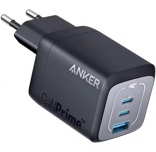 Anker Prime Netzladegerät, 67W, 5A, 1 x USB-A - 2 x USB-C, Schwarz, Wiederverpackt A2669313