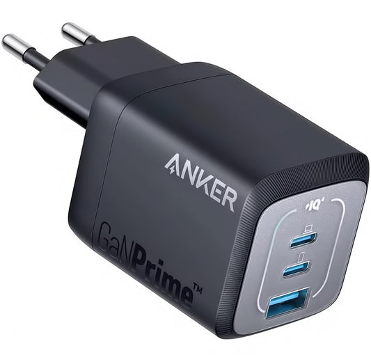 Anker Prime Netzwerk-Ladegerät, 67 W, 5 A, 1 x USB-A – 2 x USB-C, Schwarz A2669313