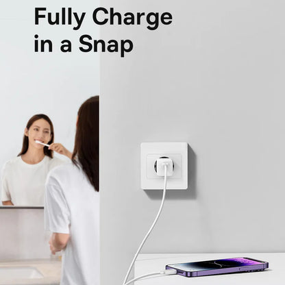 Baseus GaN Mini 1C Network Charger, 30W, 3A, 1 x USB-C, Blue CCGN070603
