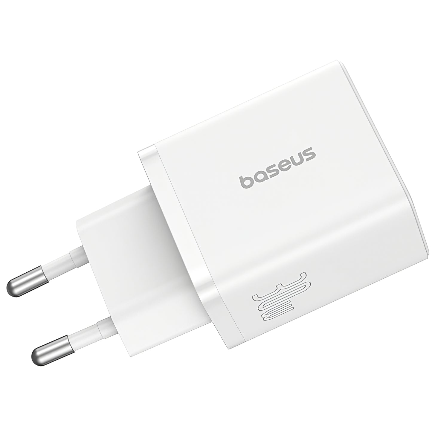 Baseus Cube Netzwerkladegerät, 30 W, 2,4 A, 1 x USB-A – 1 x USB-C, Weiß P10111404213-00