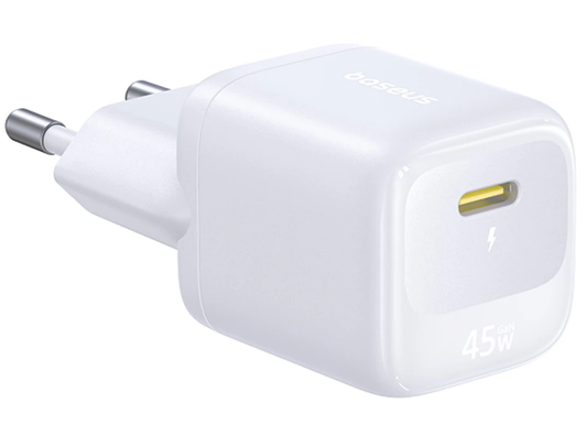 Baseus EnerFill FN22 Netzladegerät, 45 W, 3 A, 1 x USB-C, Weiß E0123301