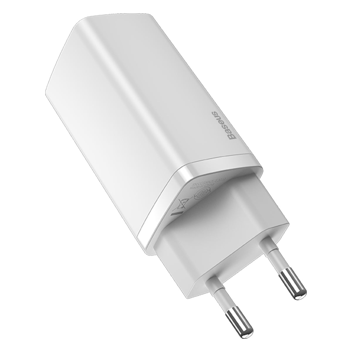 Baseus GaN2 Lite Netzwerkladegerät, 65 W, 3 A, 1 x USB-A – 1 x USB-C, Weiß CCGAN2L-B02