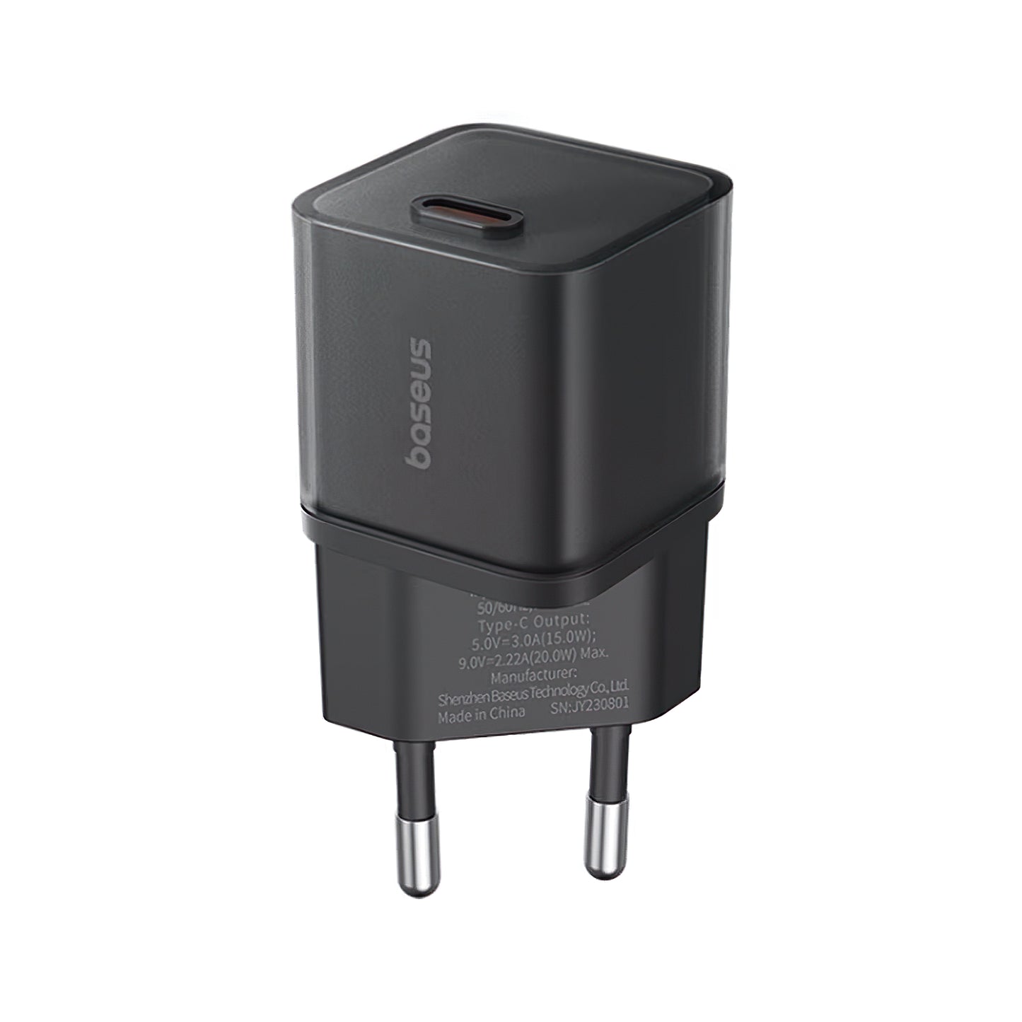 Baseus GaN5S Netzwerkladegerät, 20 W, 3 A, 1 x USB-C, Schwarz P10162503113-00