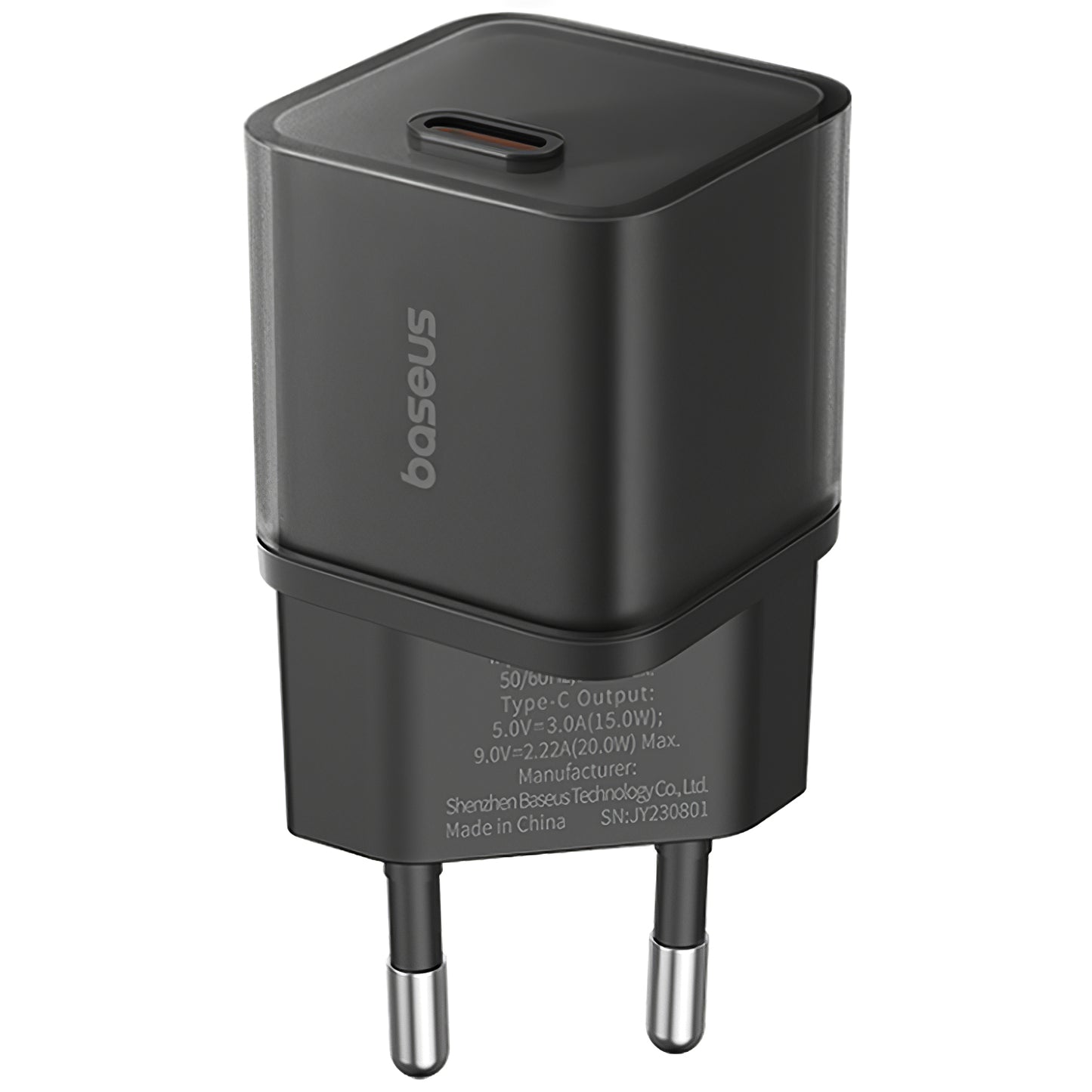 Baseus GaN5S Netzwerkladegerät, 30 W, 3 A, 1 x USB-C, Schwarz P10162504113-00