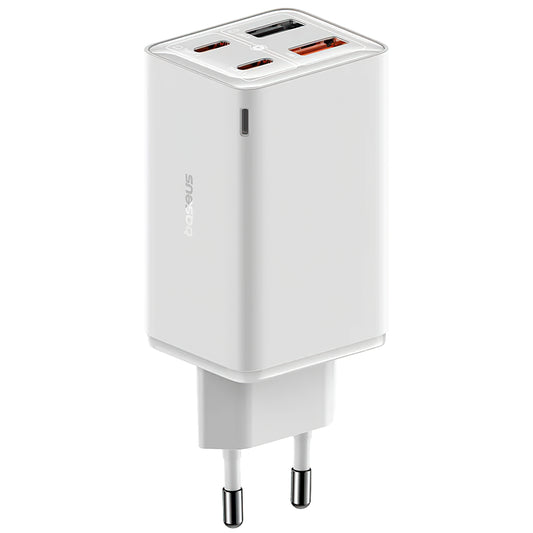 Baseus GaN6 Pro Netzwerkladegerät, 65 W, 3,25 A, 2 x USB-A – 2 x USB-C, Weiß