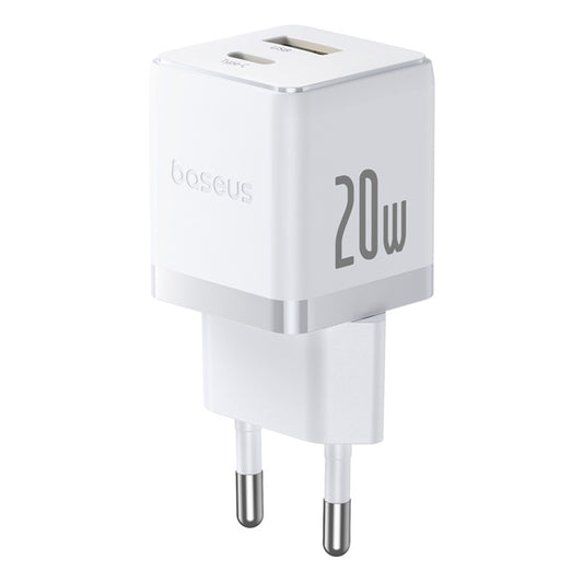 Baseus Palm Netzladegerät, 20W, 3A, 1 x USB-A - 1 x USB-C, Weiß CCZC20UE