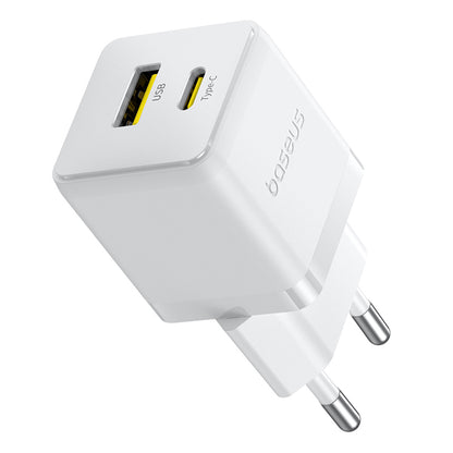 Baseus Palm Netzladegerät, 30W, 3A, 1 x USB-A - 1 x USB-C, Weiß P1011160A213-00