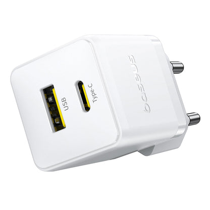 Baseus Palm Netzladegerät, 30W, 3A, 1 x USB-A - 1 x USB-C, Weiß P1011160A213-00