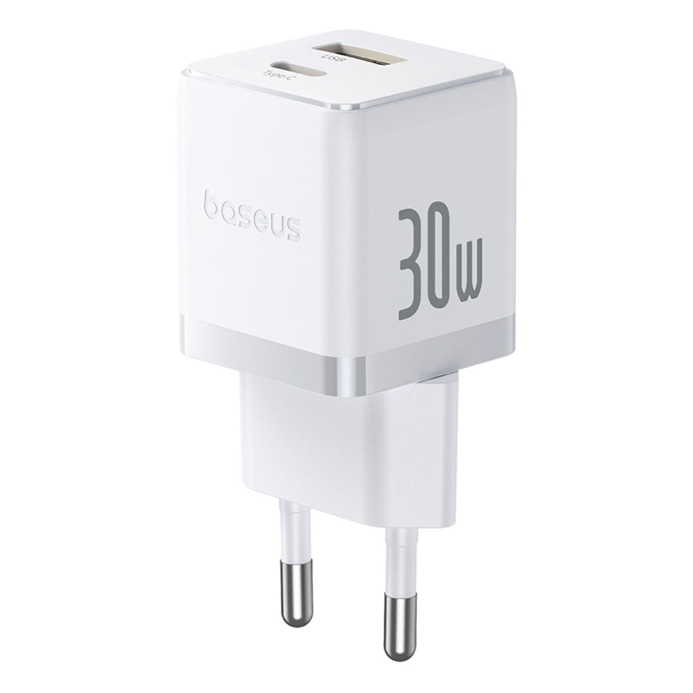 Baseus Palm Netzladegerät, 30W, 3A, 1 x USB-A - 1 x USB-C, Weiß P1011160A213-00