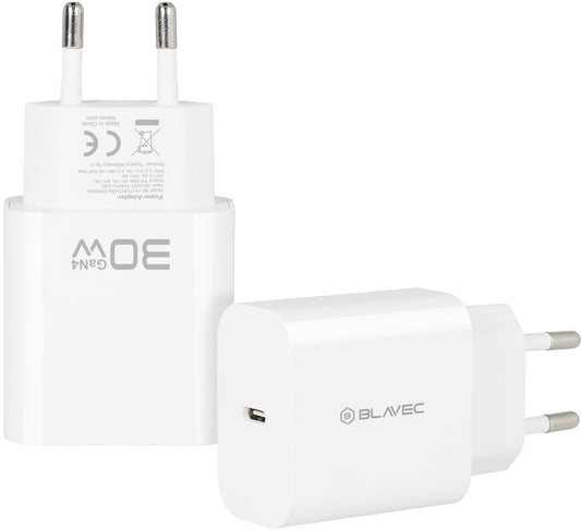 Blavec BC-14 Netzladegerät, 30 W, 3 A, 1 × USB-C, Weiß