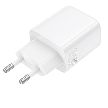 Netzladegerät Borofone BN27 Fuente, 20W, 3A, 1 x USB-A - 1 x USB-C, Weiß