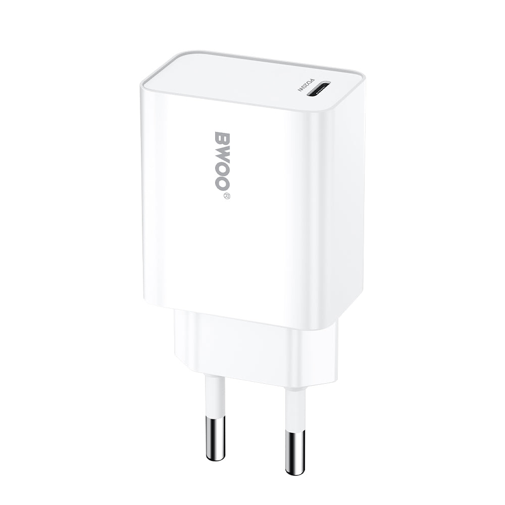 Netzladegerät BWOO CDA226, 20W, 3A, 1 x USB-C, Weiß