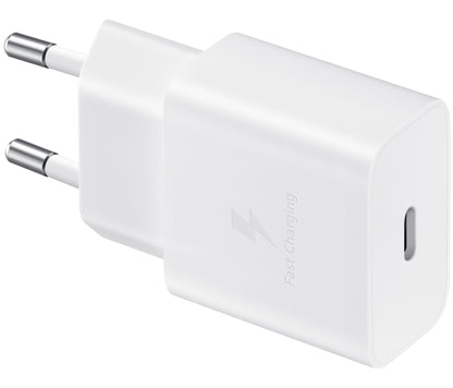 Netzwerkladegerät mit USB-C-Kabel Samsung, 15 W, 2 A, 1 x USB-C, Weiß EP-T1510XWEGEU