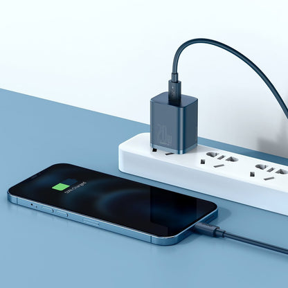 Netzwerkladegerät mit Lightning-Kabel Baseus Super Si, 20 W, 3 A, 1 x USB-C, Blau TZCCSUP-B03