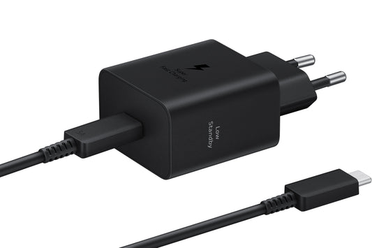 Netzwerkladegerät mit USB-C-Kabel Samsung, 45 W, 4,05 A, 1 x USB-C, Schwarz EP-T4511XBEGEU