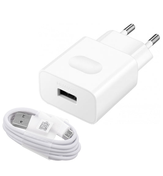 Netzwerkladegerät mit MicroUSB-Kabel Huawei HW-090200EH0, 18 W, 2 A, 1 x USB-A, Weiß