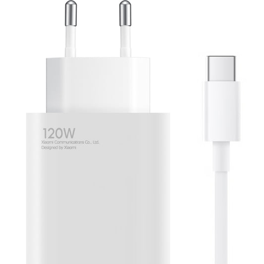 Xiaomi Netzwerkladegerät mit USB-C-Kabel, 120 W, 6 A, 1 x USB-A, Weiß BHR9462EU