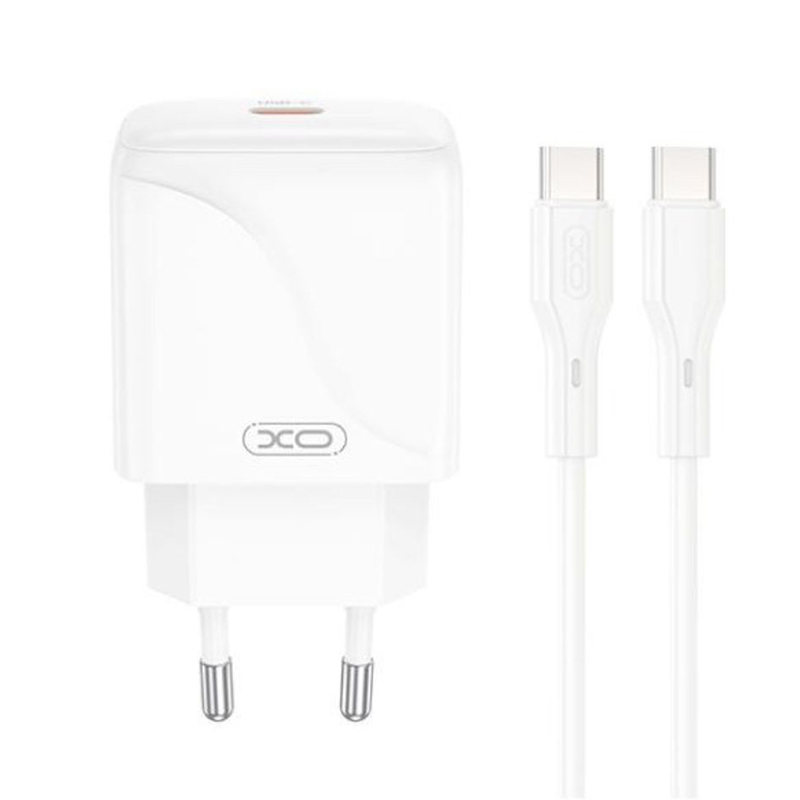 Netzladegerät mit USB-C Kabel XO Design L141, 20W, 3A, 1 x USB-C, Weiß