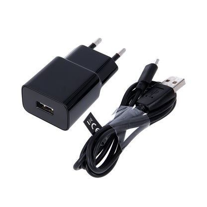 Netzladegerät mit microUSB-Kabel MaXlife MXTC-01, 10.5W, 2.1A, 1 x USB-A, Schwarz