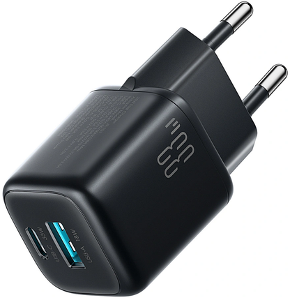 Netzteil mit USB-C-Kabel Joyroom JR-TG7, 33W, 3A, 1 x USB-A - 1 x USB-C, Schwarz