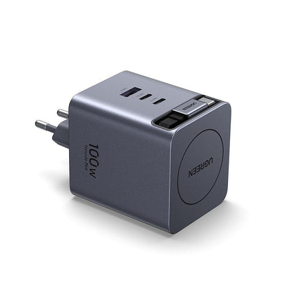 Netzteil mit USB-C-Kabel UGREEN X616 (65828), 100W, 5A, 1 x USB-A - 3 x USB-C, Grau