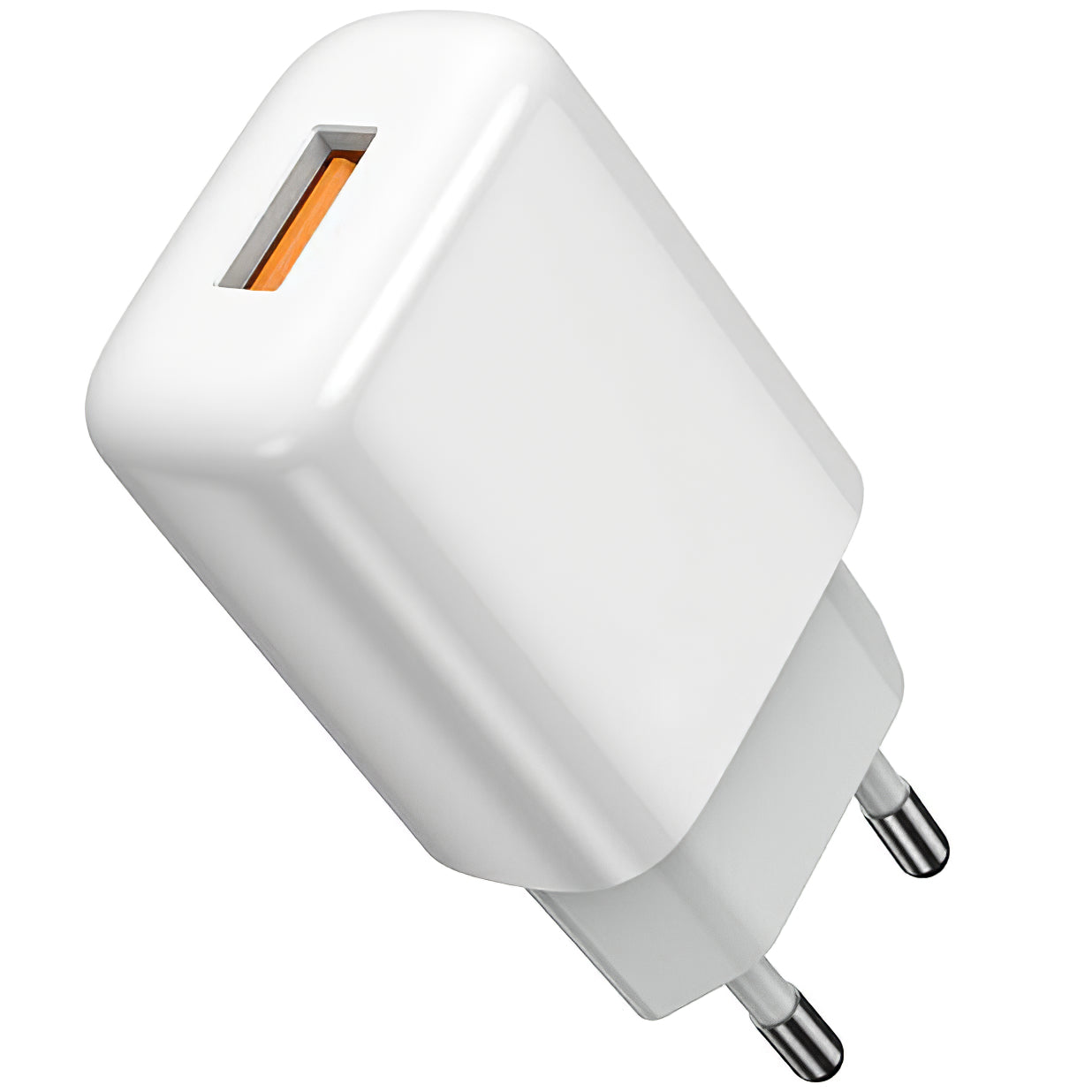 Netzwerkladegerät mit USB-C-Kabel Prestico F7S, 12 W, 2,4 A, 1 x USB-A, Weiß