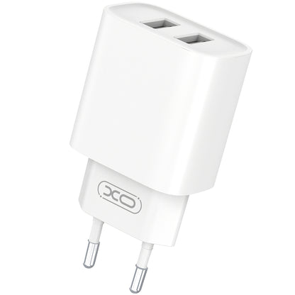 Netzwerkladegerät mit USB-C-Kabel XO Design BPCE02C, 10,5 W, 2,1 A, 2 x USB-A, Weiß