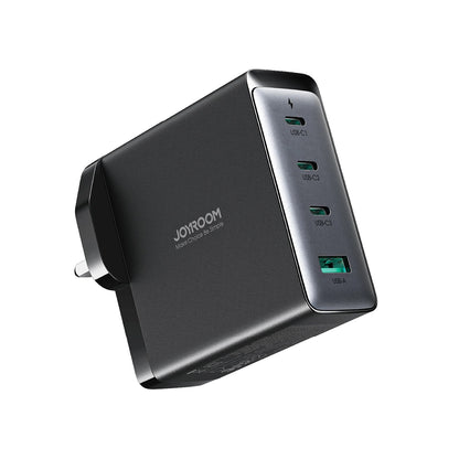 Netzladegerät mit USB-C Kabel Joyroom JR-TCG05UK, 140W, 5A, 1 x USB-A - 3 x USB-C, UK, Schwarz
