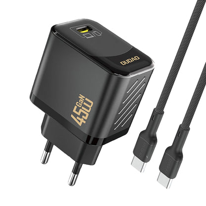 Netzladegerät mit USB-C Kabel Dudao A28C, 45W, 3A, 1 x USB-C, Schwarz