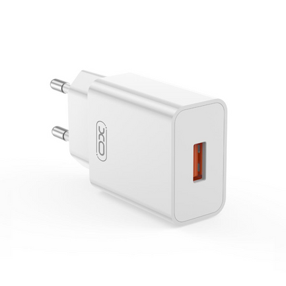 Netzteil mit microUSB-Kabel XO Design L127, 18W, 3A, 1 x USB-A, Weiß