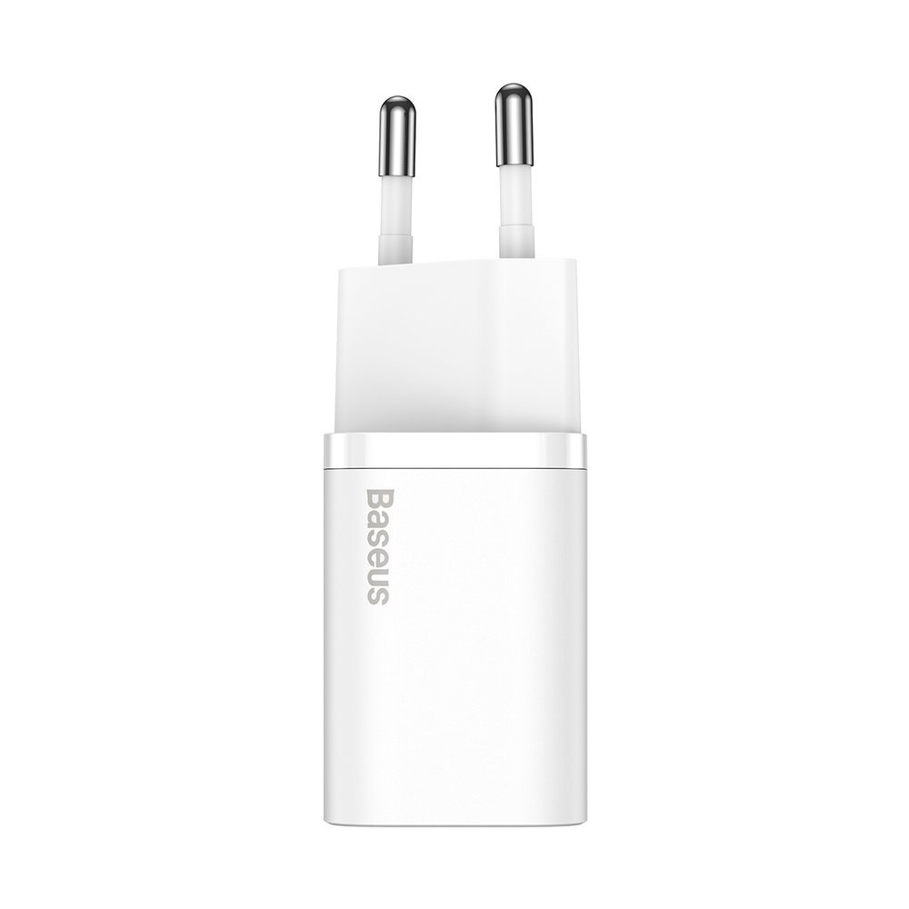 Netzwerkladegerät mit Lightning-Kabel Baseus Super Si, 20 W, 3 A, 1 x USB-C, Weiß TZCCSUP-B02