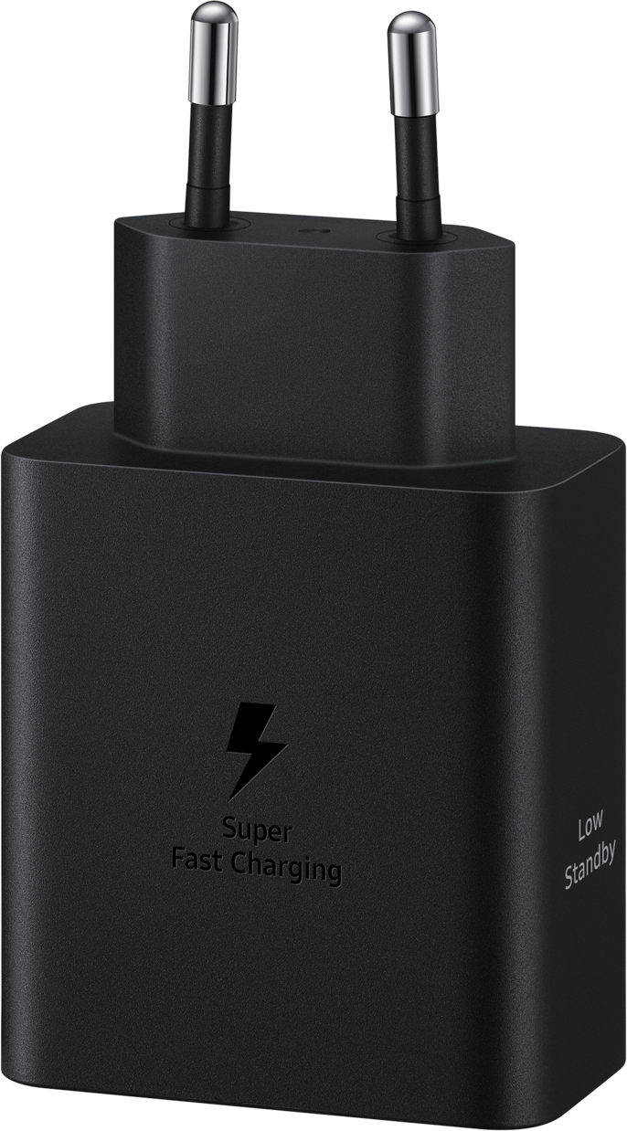 Netzwerkladegerät mit USB-C-Kabel Samsung, 50 W, 3 A, 2 x USB-C, Schwarz EP-T5020XBEGEU