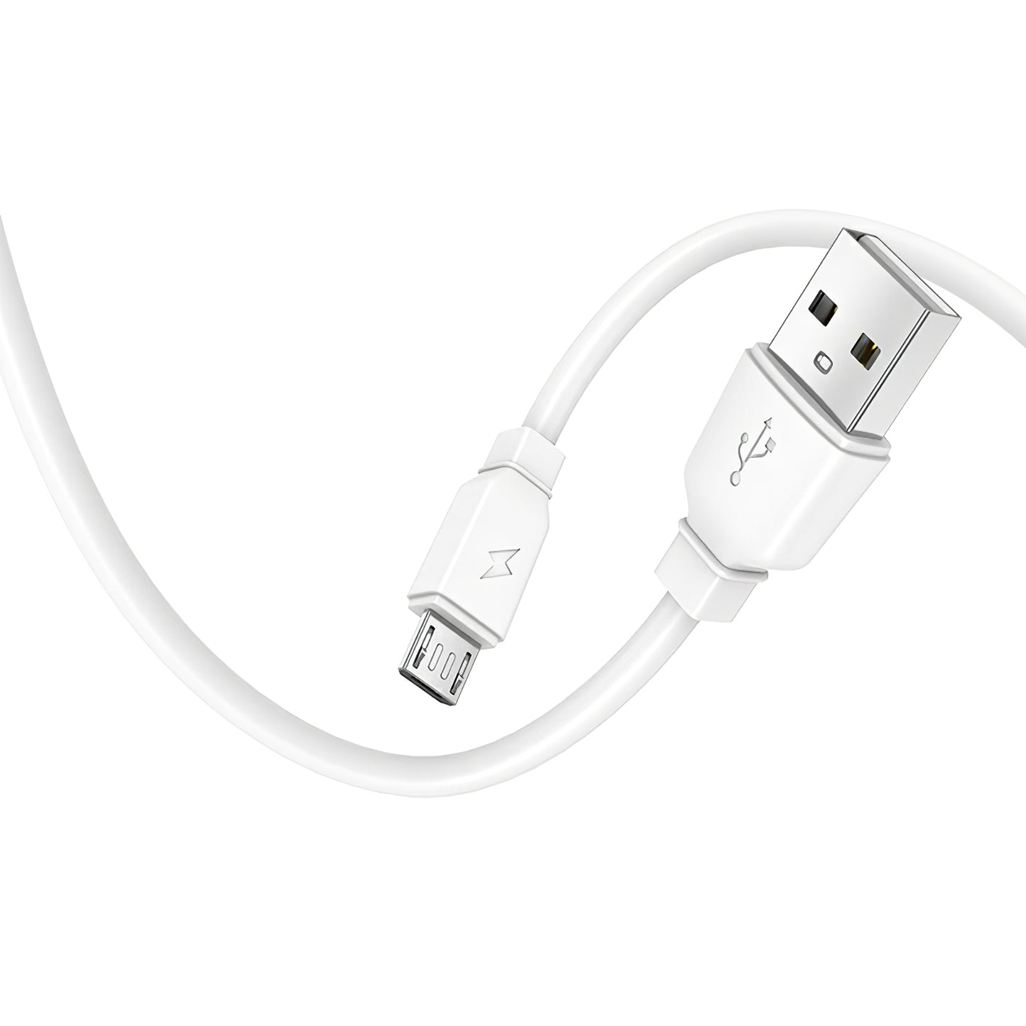 Netzwerkladegerät mit Micro-USB-Kabel Prestico F7S, 12 W, 2,4 A, 1 x USB-A, Weiß