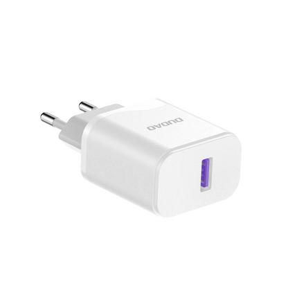 Netzladegerät mit USB-C Kabel Dudao A20EU, 18W, 3A, 1 x USB-A, Weiß