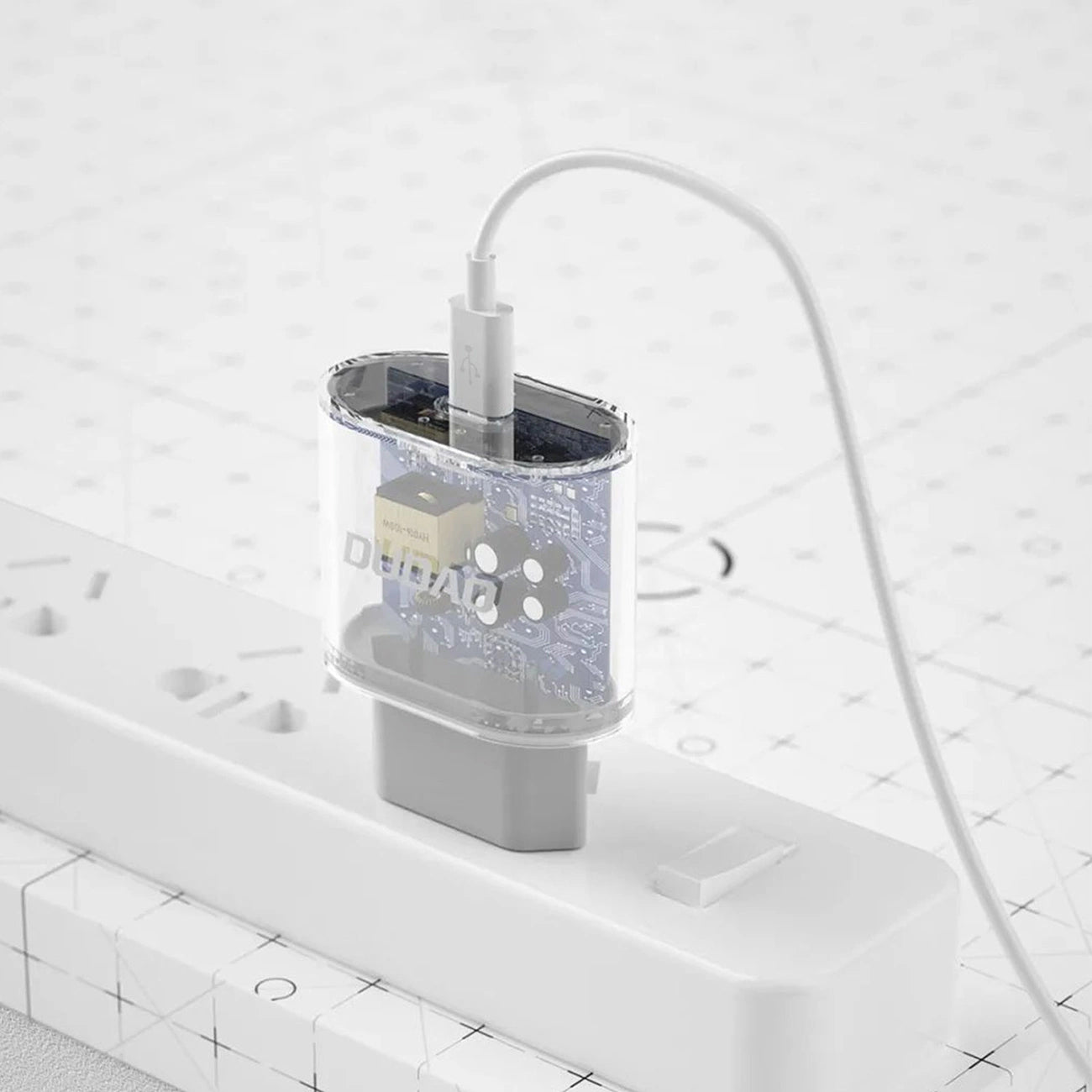 Netzladegerät mit USB-C Kabel Dudao A14EUC, 20W, 3A, 1 x USB-C, Schwarz