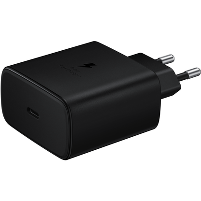 Netzwerkladegerät mit USB-C-Kabel Samsung EP-TA845 + DA705BBE, 45 W, 4,05 A, 1 x USB-C, Schwarz