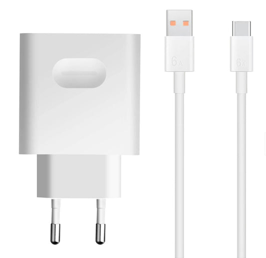 Netzwerkladegerät mit USB-C-Kabel Huawei HW-110600E02, 66 W, 6 A, 1 x USB-A, Weiß 02221773