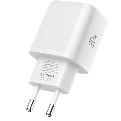 Netzteil mit USB-C-Kabel Tech-Protect NCA20, 20W, 3A, 1 x USB-A - 1 x USB-C, Weiß