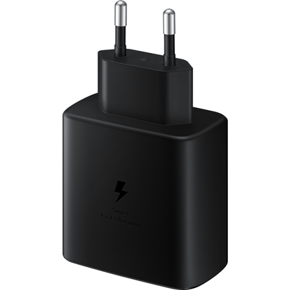 Netzwerkladegerät mit USB-C-Kabel Samsung EP-TA845 + DA705BBE, 45 W, 4,05 A, 1 x USB-C, Schwarz