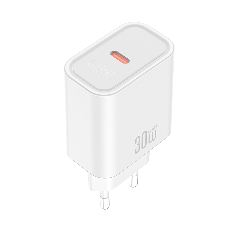 Netzteil mit USB-C-Kabel XO Design CE41, 30W, 3A, 1 x USB-C, Weiß
