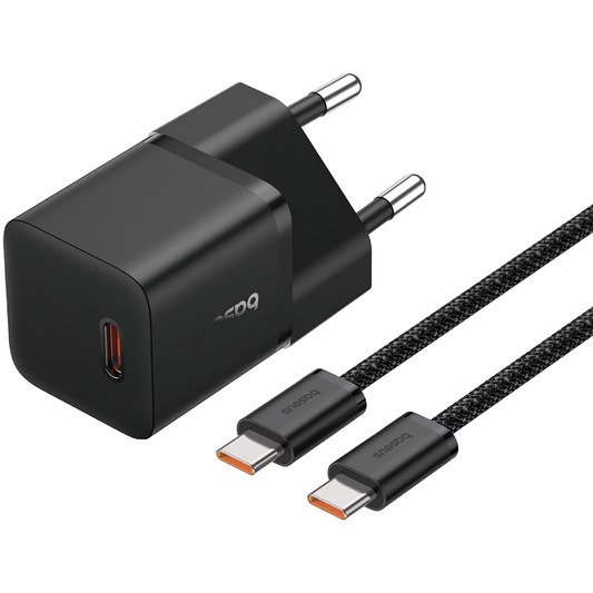 Baseus GaN5 USB-C Kabel Netzwerk-Ladegerät GaN5, 20W, 3A, 1 x USB-C, Schwarz P10110900113-00 