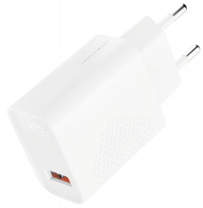 Network Charger with USB-C Cable XO Design L159, 18W, 3A, 1 x USB-A, White